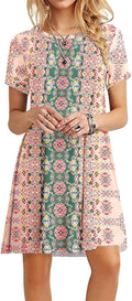 MOLERANI Women's Casual T-Shirt Mini Dress - Flowy Tunic Fit