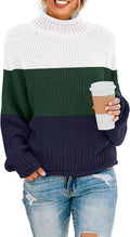 Turtleneck Batwing Oversized Chunky Knit Pullover - Cozy Fall Staple