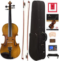 Full Size 4/4 Violin with Hard Case & Shoulder Rest - Solidwood Tone