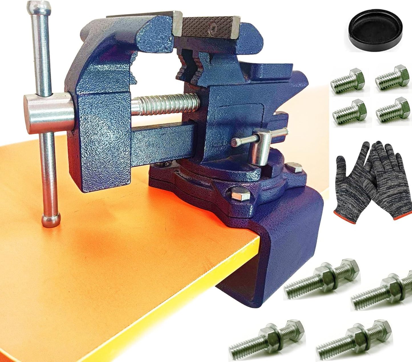 MYTEC 2-In-1 Work Bench Vise for Versatile Clamping Needs