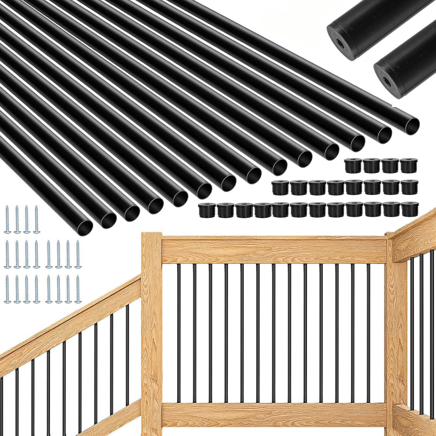 32in Aluminum Deck Balusters for Stylish and Safe Railings