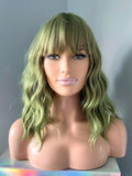 Natural-Look Green Wig for Cosplay & Everyday Wear