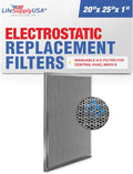 20x25x1 Electrostatic Air Filter MERV 8 - Washable, Reusable