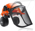 NoCry 6-in-1 Industrial Chainsaw Helmet with Face Shield and Ear Muffs