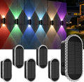 Solar Fence Lights Outdoor with 8 Modes for Stylish Illumination