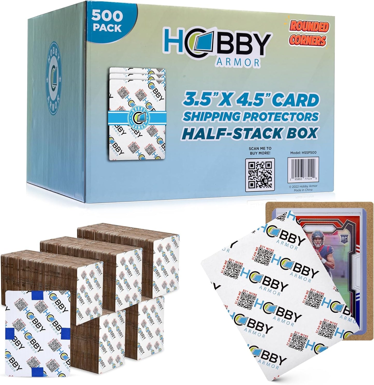 500 Pack Trading Card Shipping Protectors for Safe Delivery