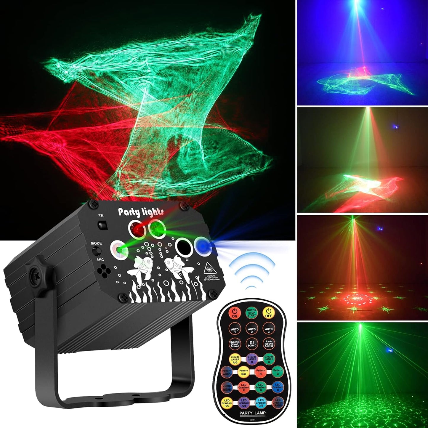 DJ Disco Stage Party Lights with Remote Control for Events