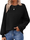 Zeagoo Womens Fall Chunky Knit Sweater - Cozy Oversized Crewneck