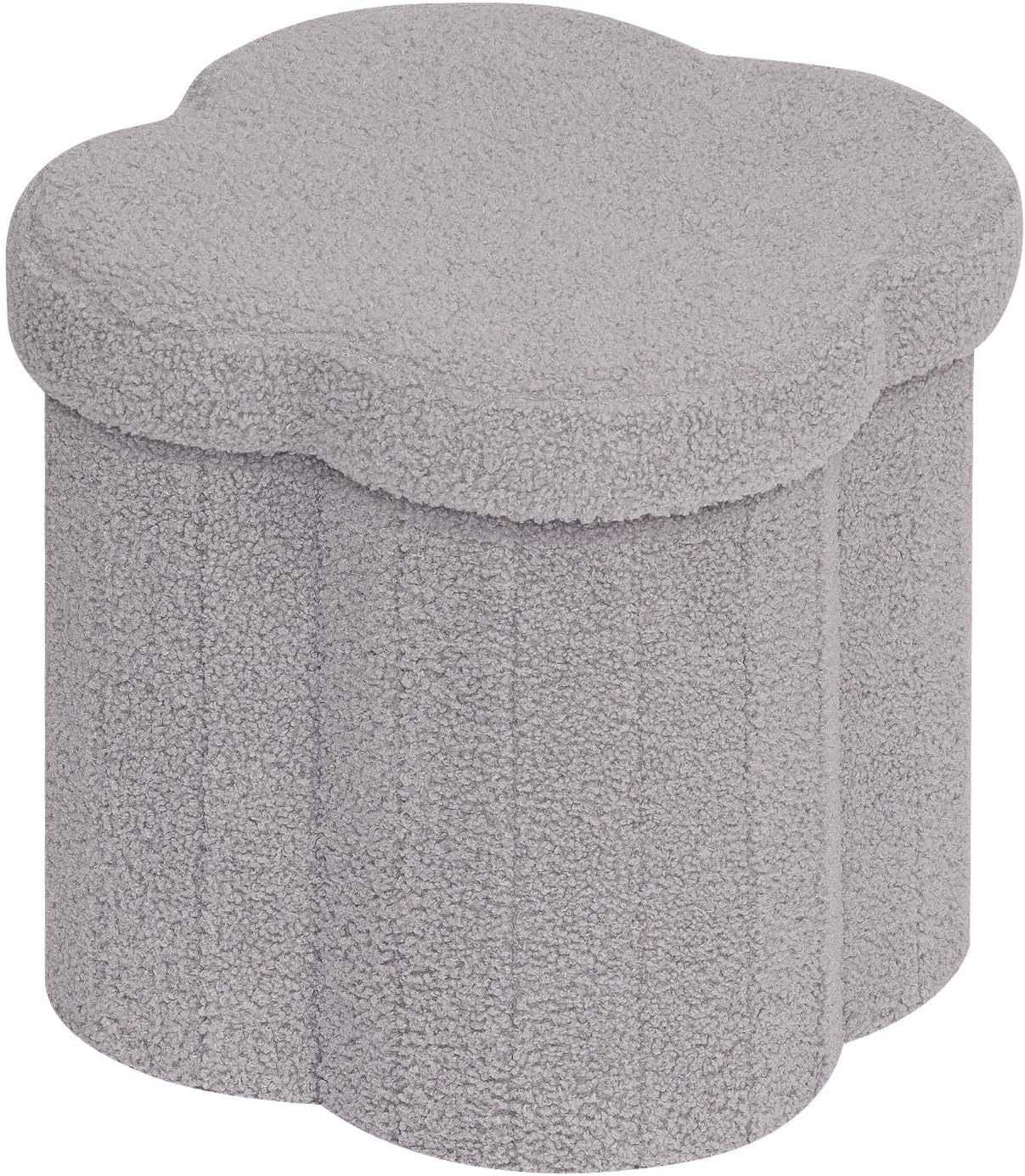 Flower-Shaped Storage Ottoman Cube for Home Decor and Comfort