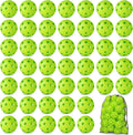 50 Pack Green Baseball Practice Balls - Lightweight Hollow Training