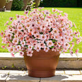 Krissing 48 Bundles Outdoor Artificial Flowers for Summer Decor