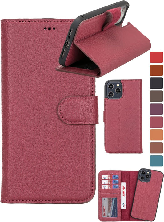 Genuine Leather Handmade Wallet Case for iPhone 11 Pro Max