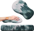 Ergonomic Mouse Pad and Keyboard Wrist Rest Set - Memory Foam Support