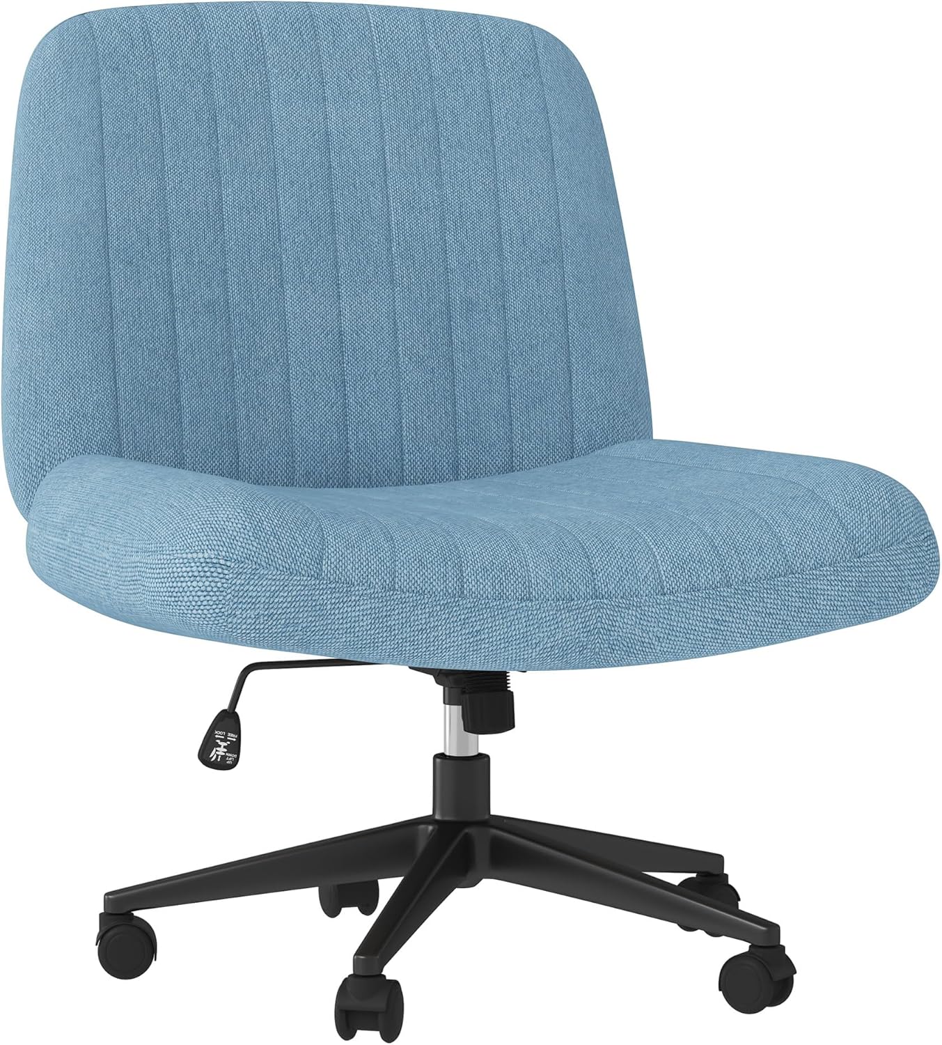 Height-Adjustable Swivel Chair - Blue
