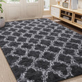 LOCHAS Luxury Shag Area Rug 5x8 ft Plush Geometric - Soft, Stylish