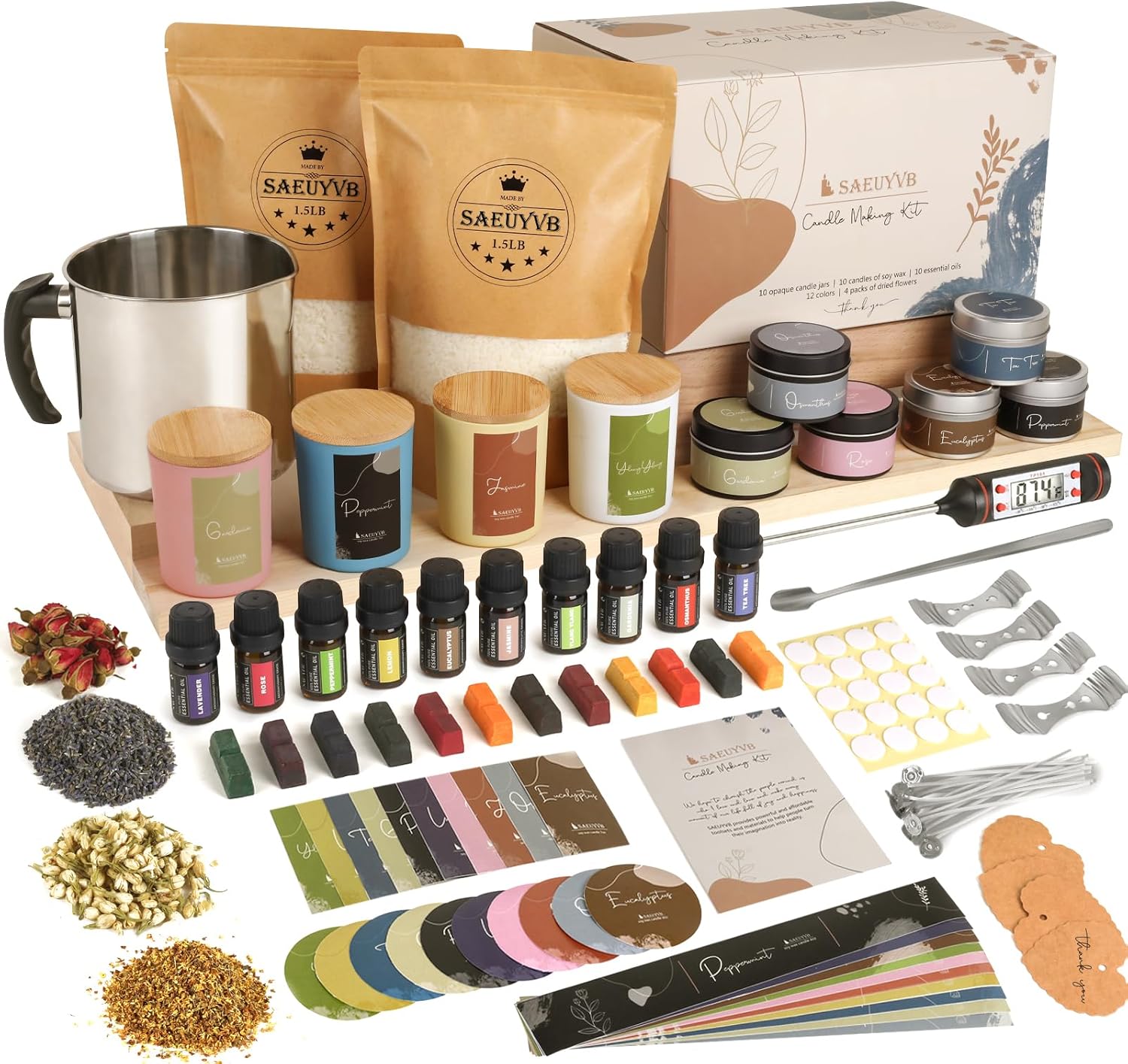 SAEUYVB Candle Making Kit - Perfect DIY Starter for Adults