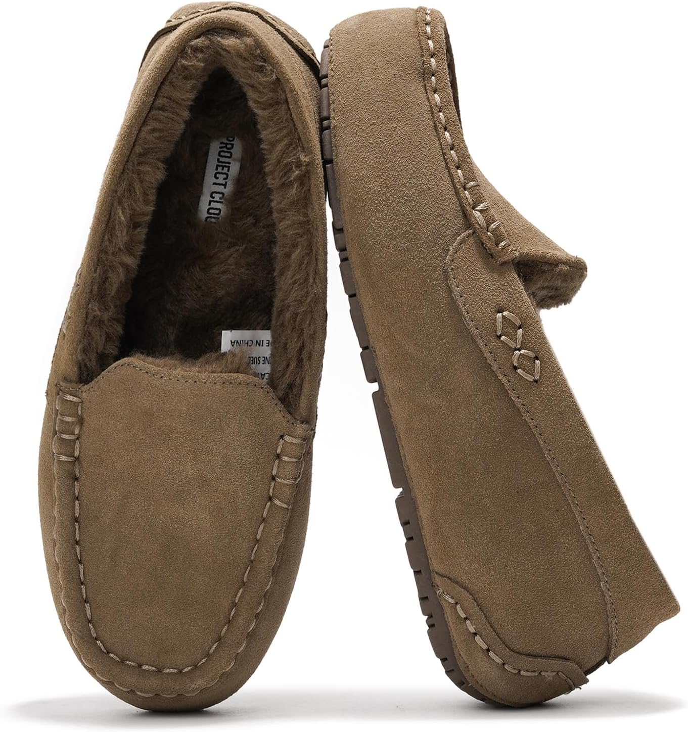 Project Cloud Genuine Suede Loafers for Women - Stylish Comfort