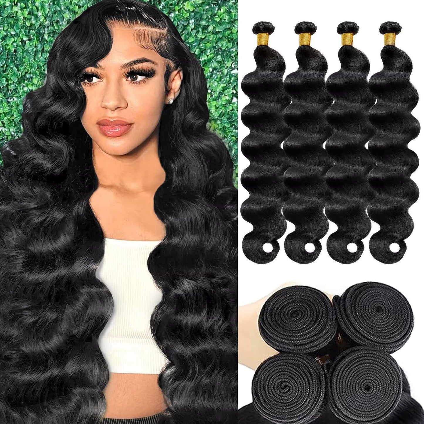 12A Body Wave Bundles 20 22 24 26 Inch Human Hair Extensions