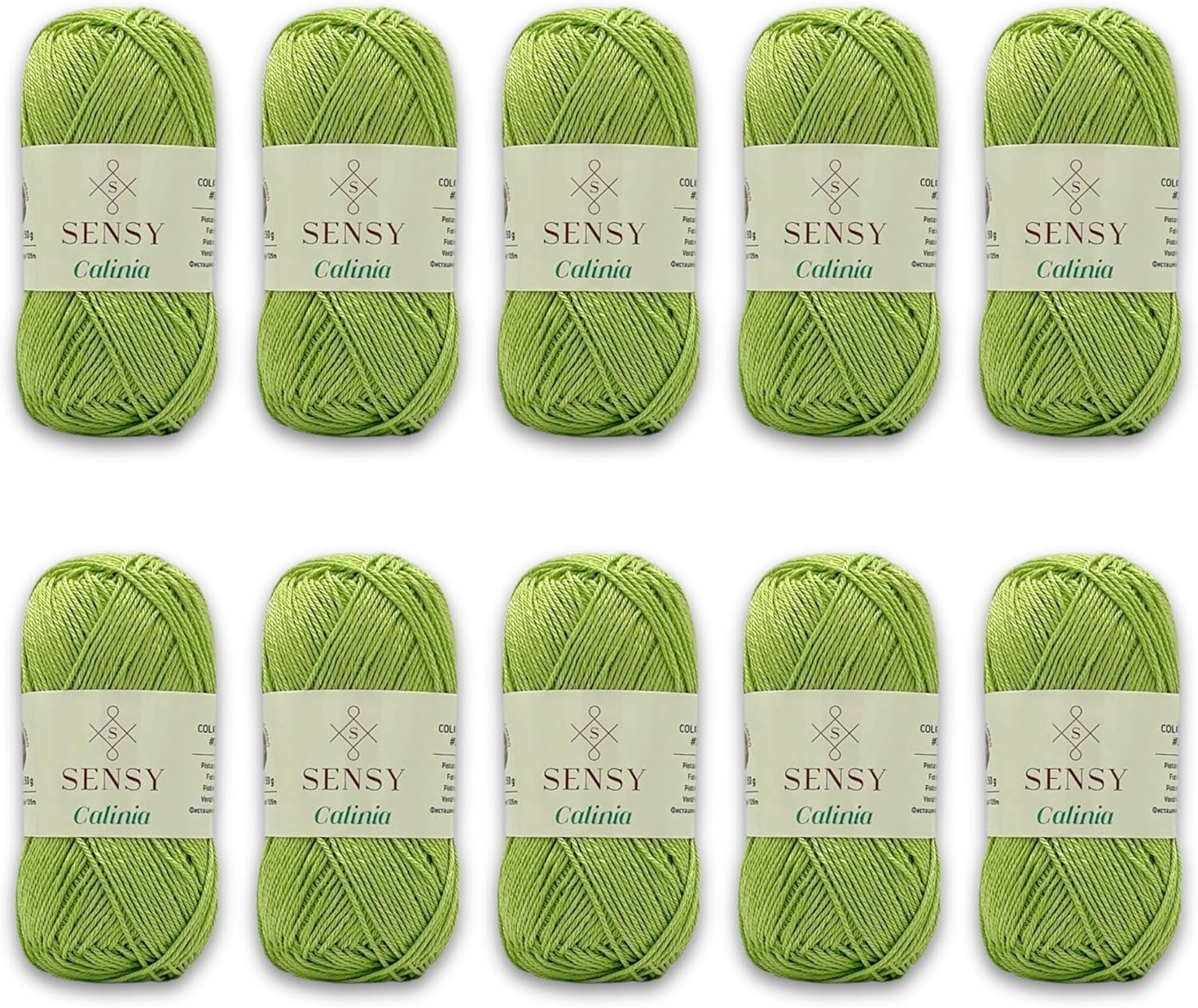 10 Skeins of Mercerized Giza Cotton Yarn for Amigurumi Projects