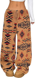 ZAFUL Women's Fuzzy Plush Pajama Pants - Cozy Wide Leg (Style 7QVR)