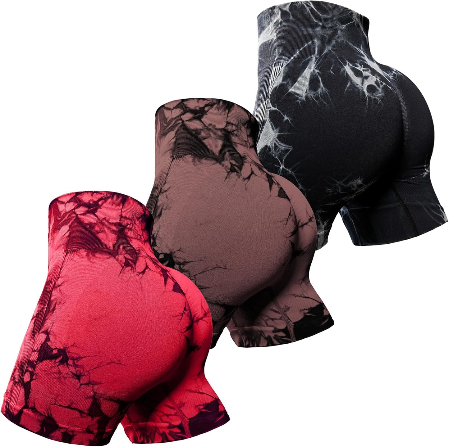 OVESPORT Workout Shorts for Women with Scrunch Butt Lifting