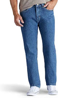 Men's Relaxed Fit Straight Leg Jean - 100% Cotton Comfort