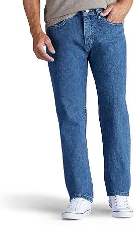 Lee Men's Relaxed Fit Straight Leg Jean for Everyday Comfort