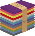 Kitchen Towels 100% Cotton Dish Towels Set of 12 - Highly Absorbent