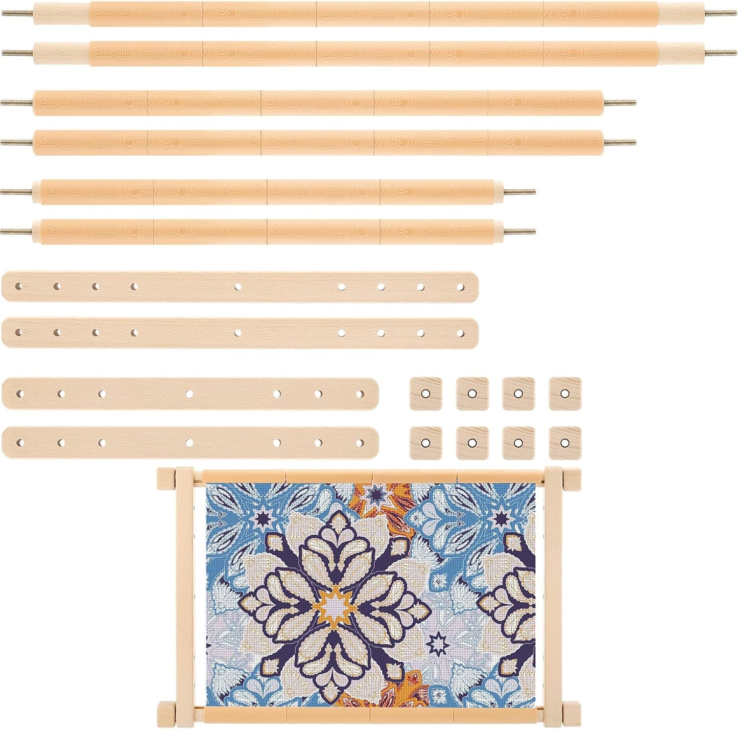 CroBlissful Cross Stitch Scroll Frame Set for Needlework Projects