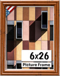 Distressed Oak 6x26 Picture Frame.75 in Wide - Handmade Solid Wood