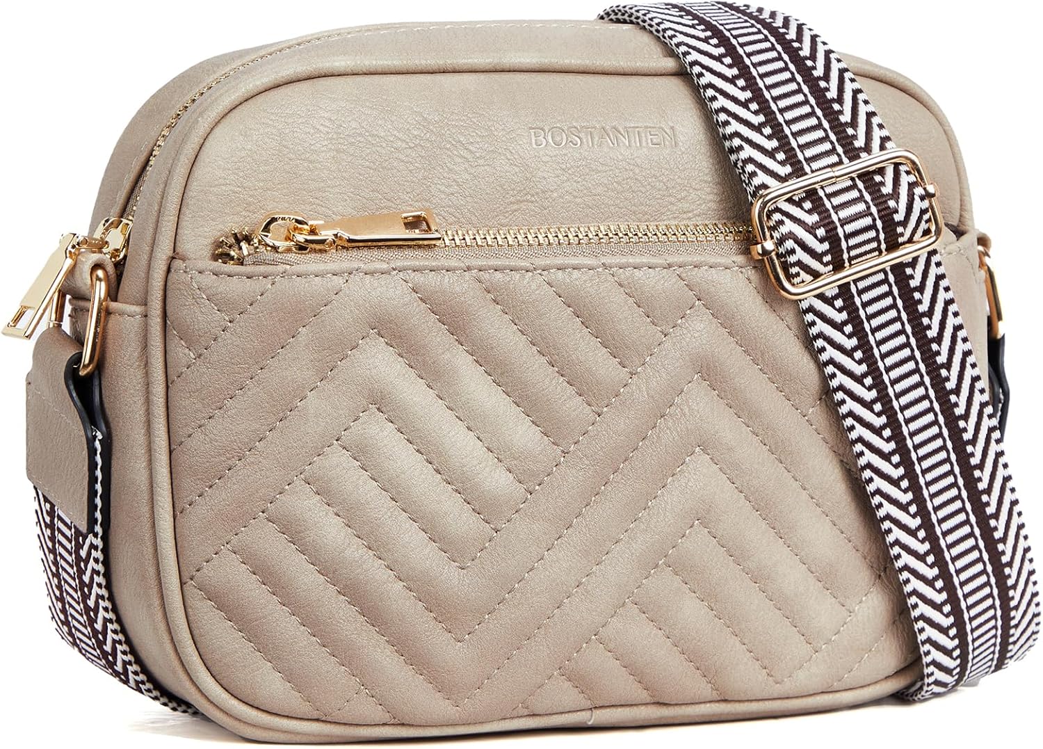 BOSTANTEN Quilted Crossbody Bags for Women - Stylish Vegan Leather
