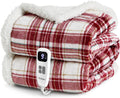 Heated Blanket Electric Throw 50in x 60in - Fast Heating Cozy Plaid