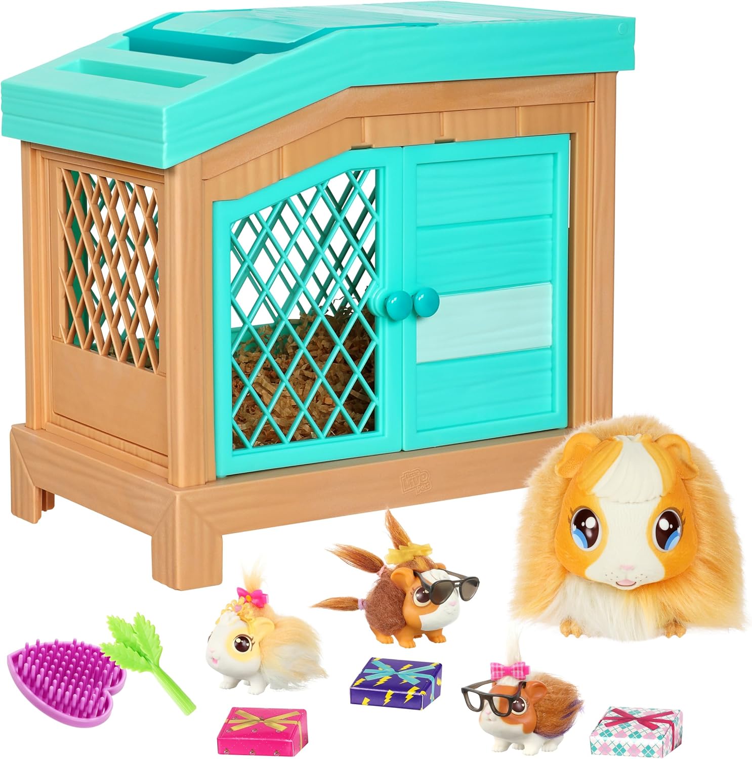 Mama Guinea Pig & Babies Interactive Set | 20+ Sounds & Reactions | Kids 4+