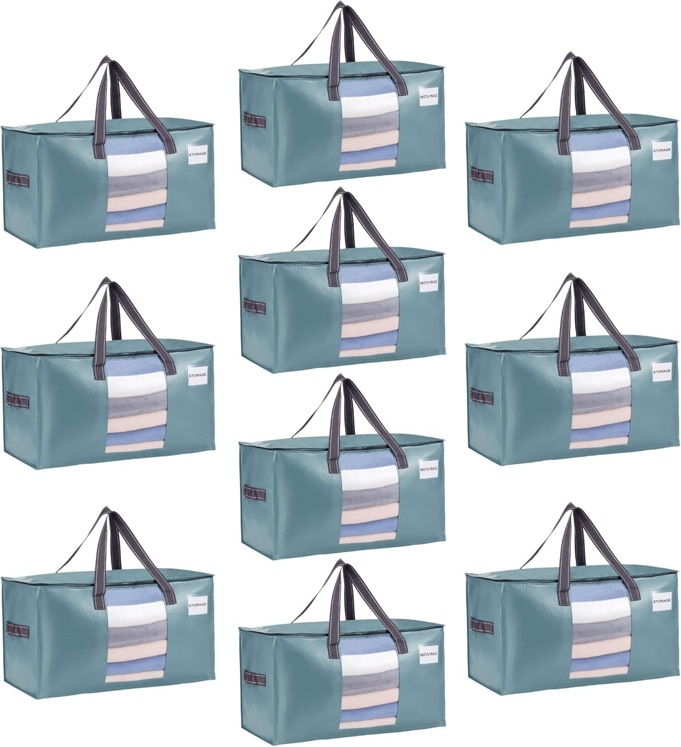 VENO 10 Pack Moving Bags for Comforter and Blanket Storage
