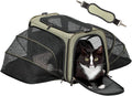 Expandable Cat Dog Carrier Airline Approved - Roomy Travel Carrier
