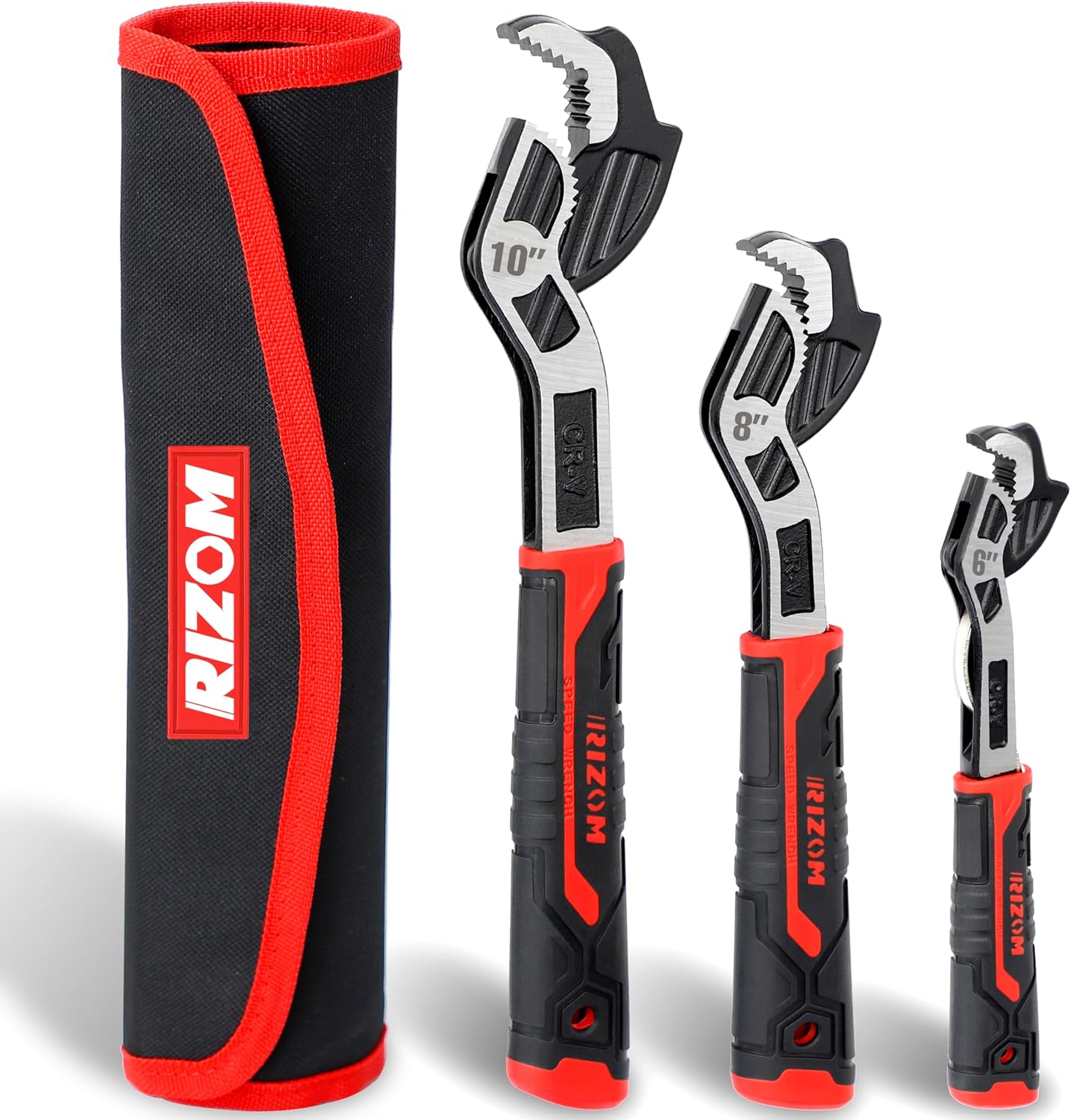 Rizom Pipe Wrench Set: Self Adjusting Wrenches for Plumbers