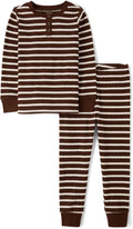 Gymboree Kids' and Toddler 100% Cotton Henley Pajama Set - Soft