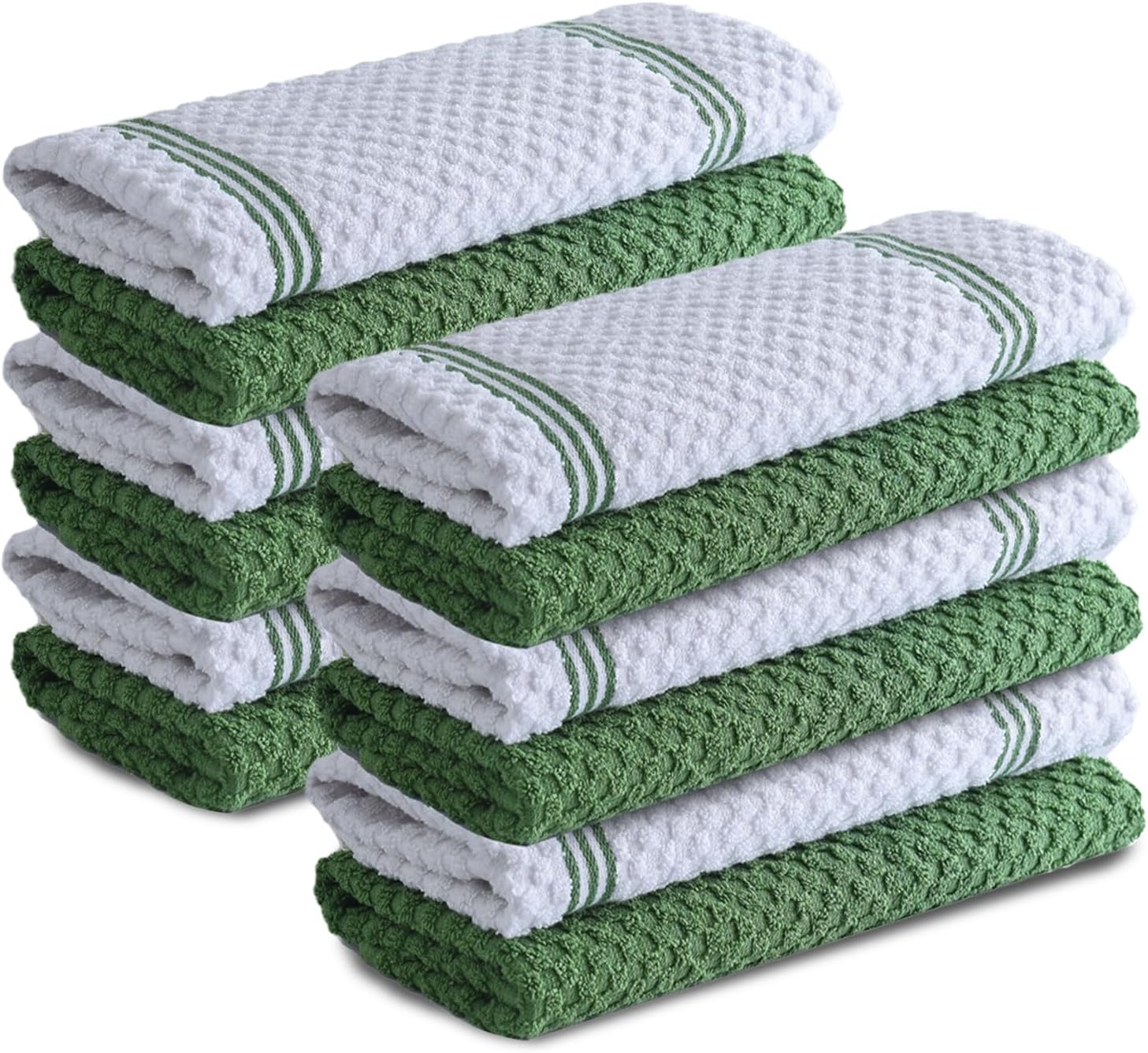 Premium Kitchen Towels Pack of 12 - 100% Cotton Dish Towels