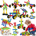 Kids STEM Building Toys 186 Pcs - Creative Engineering Gift