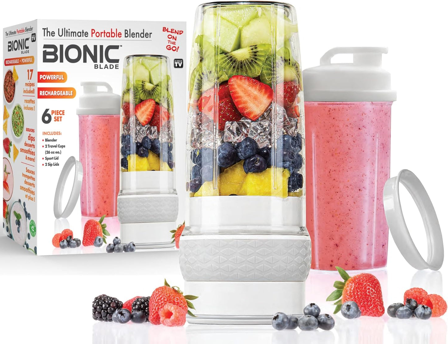 Cordless Rechargeable Blender for Smoothies & More!