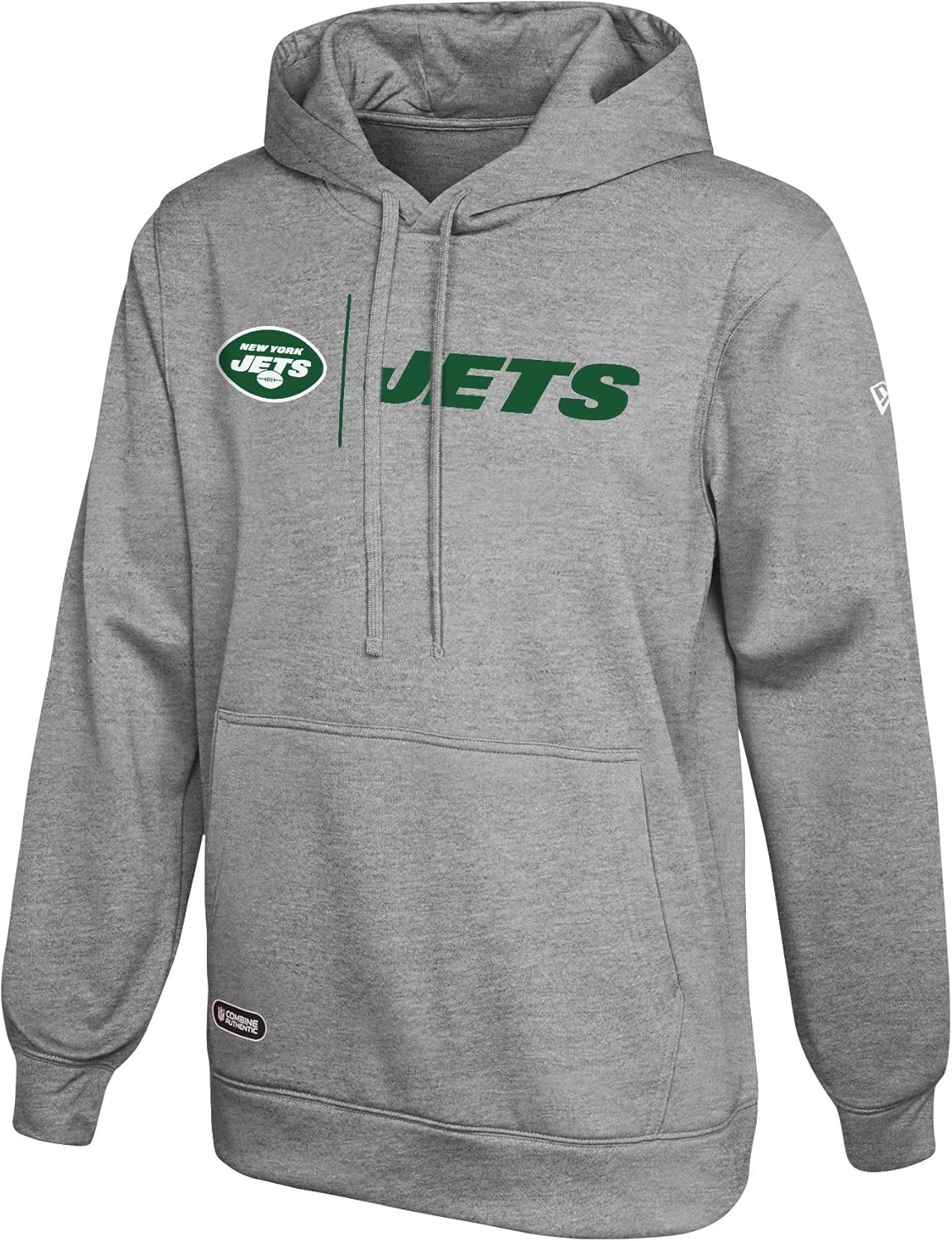 New York Jets Cool Grey Gametime Pullover Performance Hoodie
