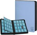 16 Pocket Zipper Card Binder 1020 Capacity Blue - Side Load Safe