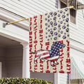 Patriot American Dog Flag Dachshund Double Sided 30x40 - Durable