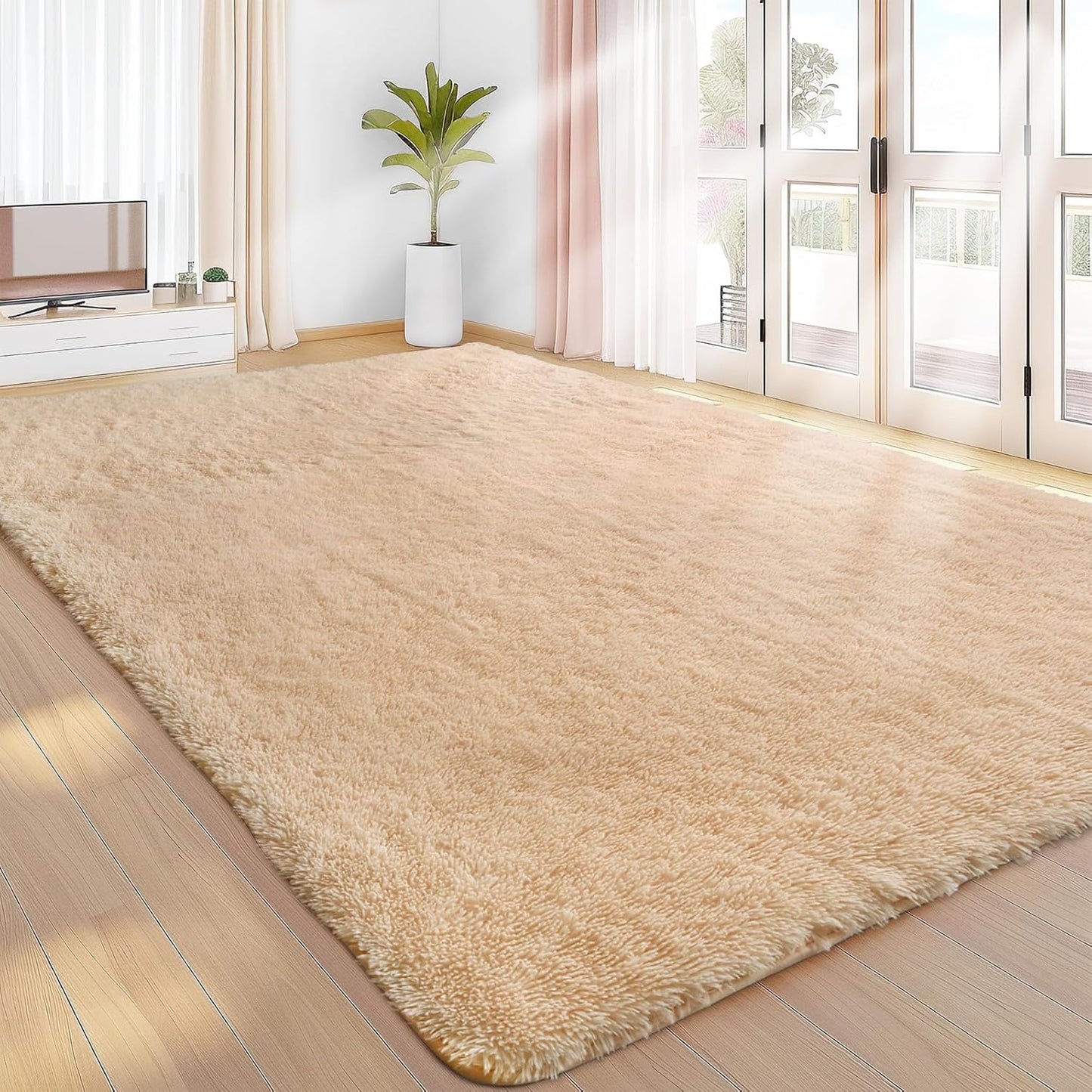 Sour Lemon 8x10 Area Rugs for Bedroom and Living Room Decor