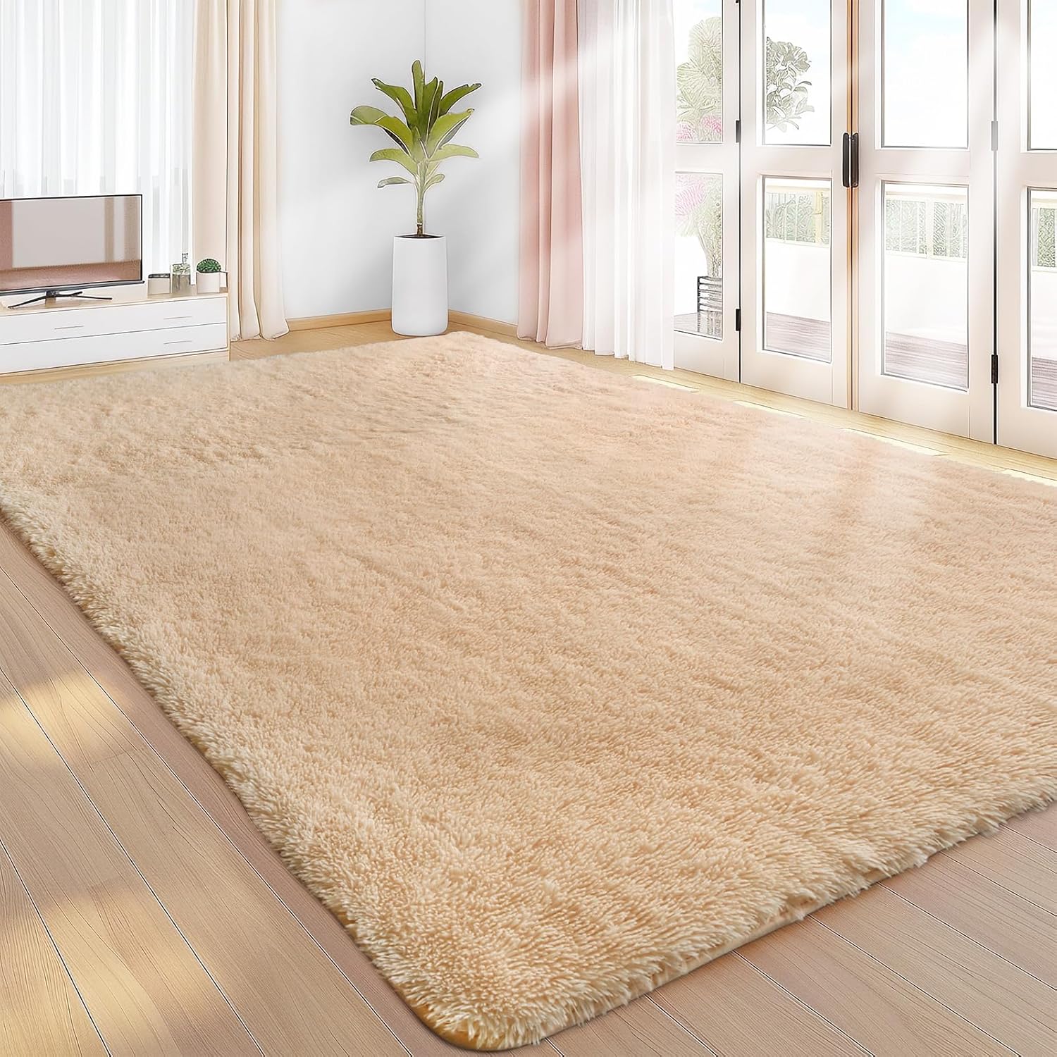 Sour Lemon 8x10 Area Rugs for Bedroom and Living Room Decor
