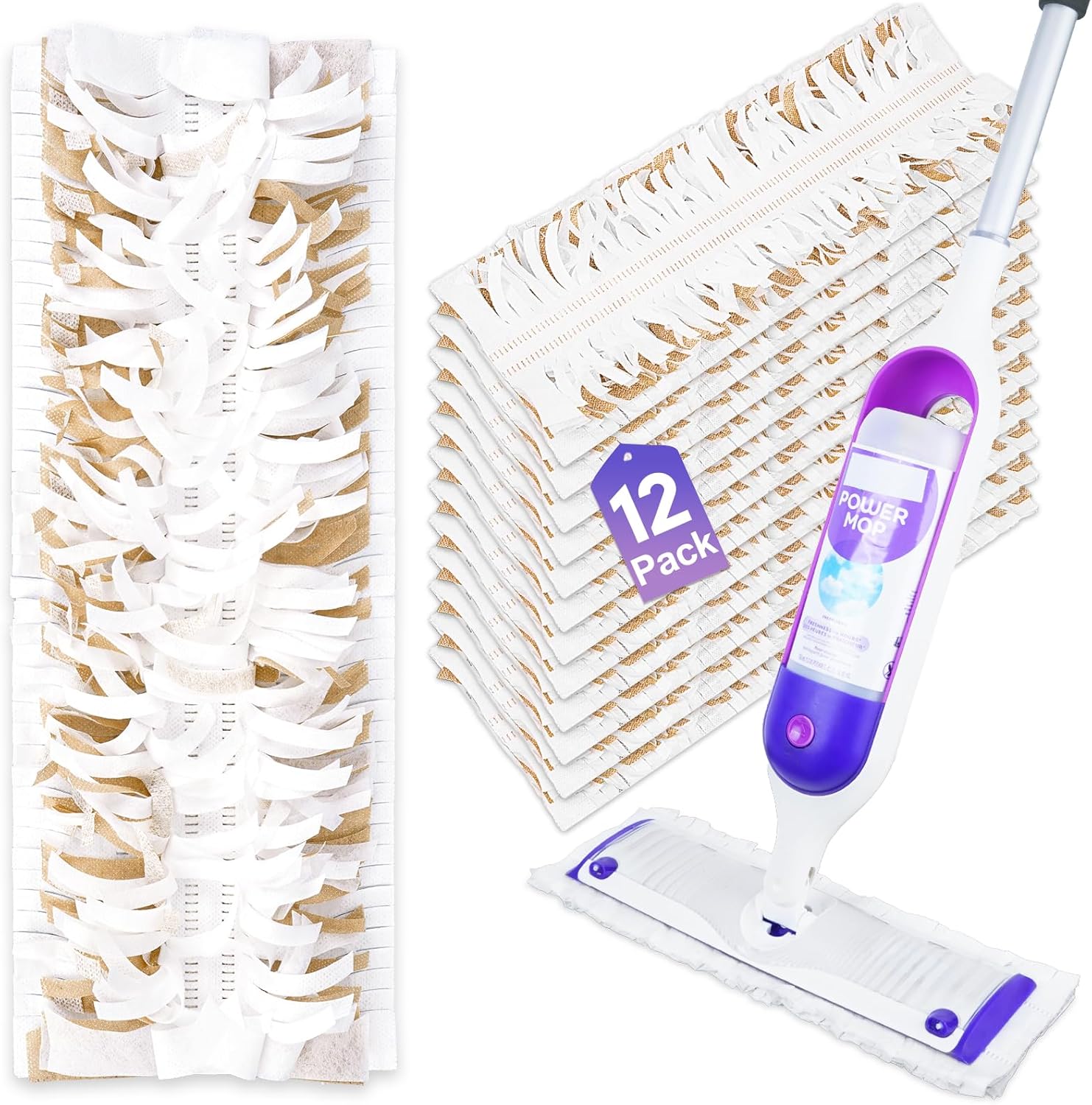 12 Pack Swiffer Power Mop Refills for Wood Floors