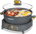 Dezin Hot Pot Electric with Divider for Flavorful Cooking