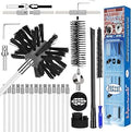 Dryer Vent Cleaning Kit 30 ft with Chrome Button Locking System