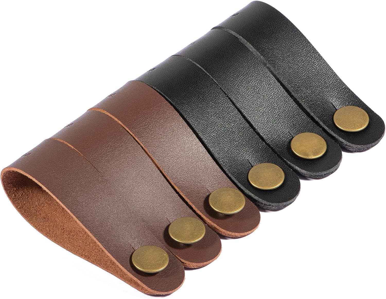 Secure Your Guitar Straps Effortlessly - 6Pack Leather Adapters by Dulphee