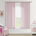 Pink Pinch Pleated Semi Sheer Curtains 63 in Length - Soft Light
